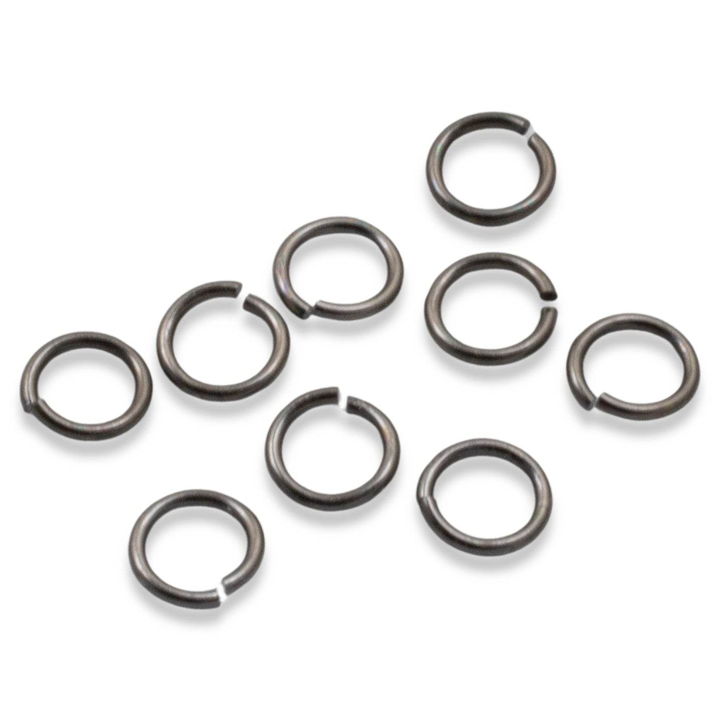 100-Pack Black 20 Gauge Round Jump Rings, 4mm Inside Diameter