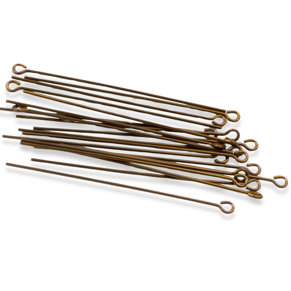 Bronze Niobium Eye Pins, Hypoallergenic, Sensitive Ear Jewelry, Dangle Earring Supplies, 20 Pack USA