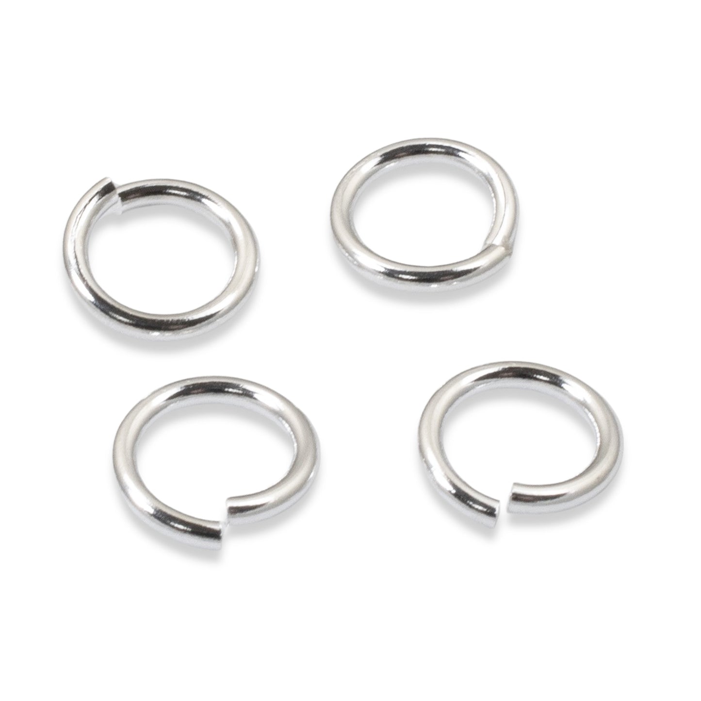 Bright Silver Jump Rings, 25-Pack 16 Gauge .999 Sterling Silver Nunn Design USA Made