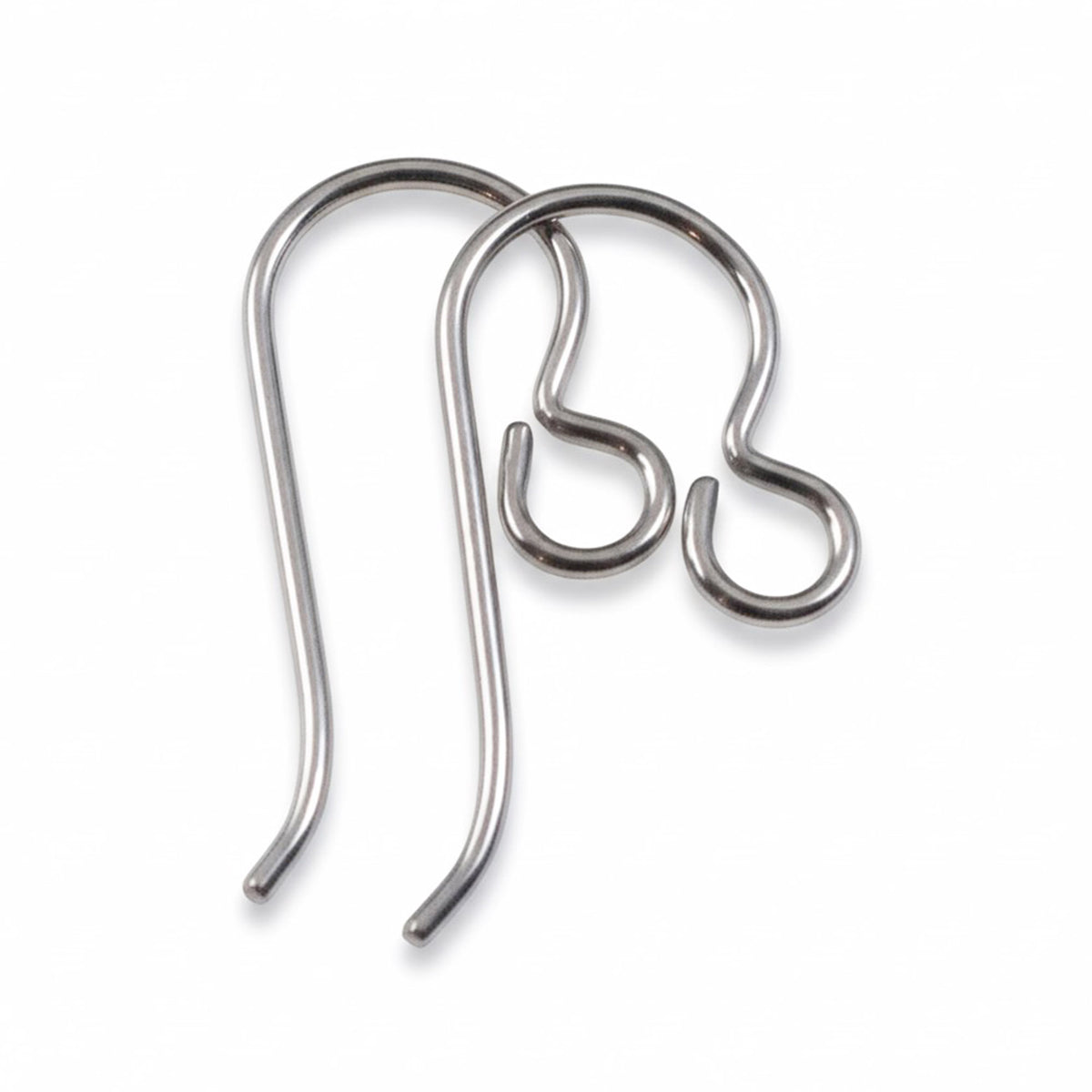 50-Pack Gray Niobium Ear Wires, Professional Jewelry Supply, Hypoallergenic USA Made