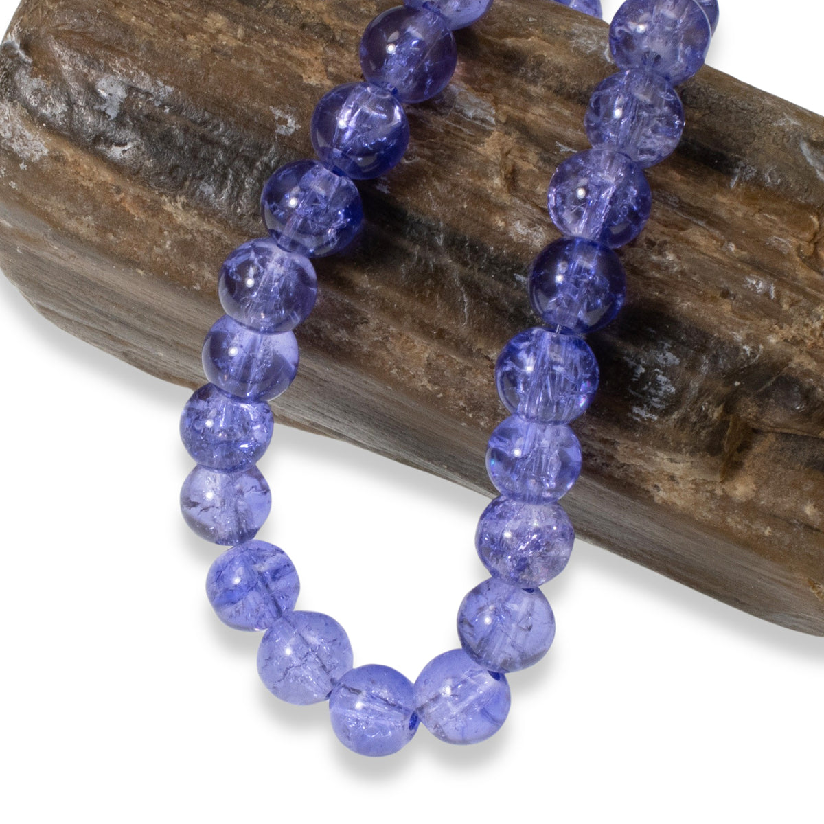 8mm Alexandrite Crackle Glass Beads | Hackberry Creek