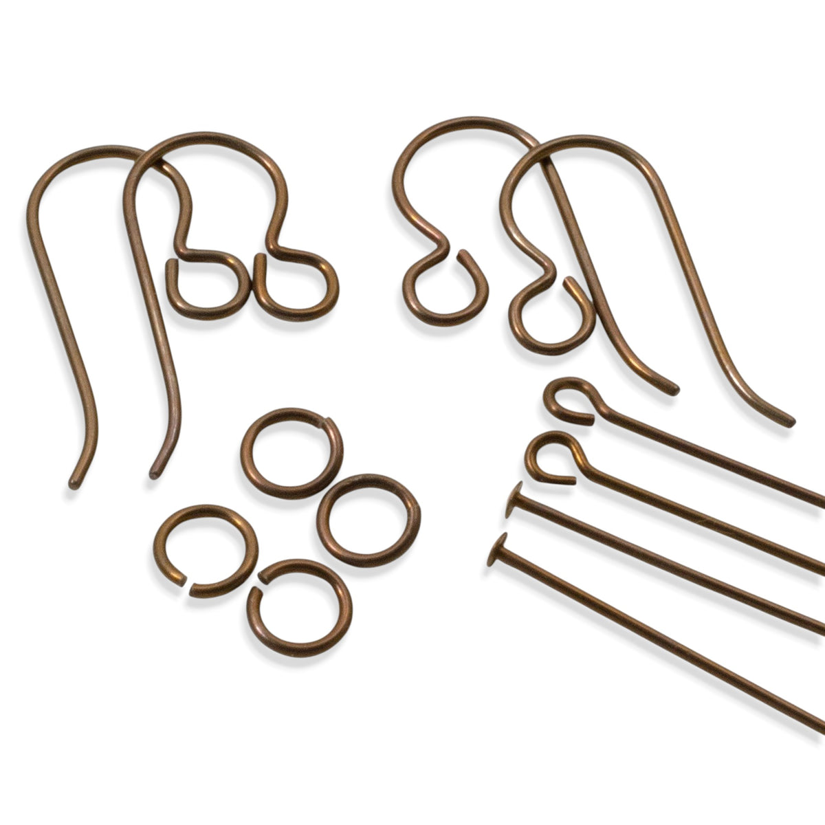Niobium Earring Kit: Bronze Hypoallergenic Complete Findings 2 Pairs Sensitive Ears USA Made