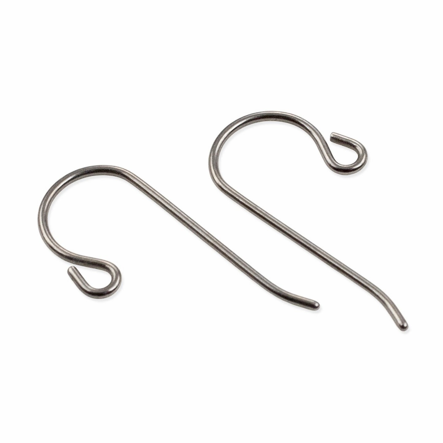 Titanium Small Loop Ear Wires 50-Pack, Hypoallergenic Earring Hooks USA Made