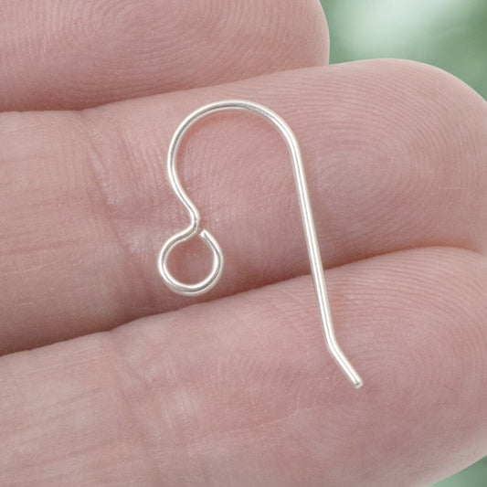 Sterling Silver Ear Wires 50-Pack, USA Made French Hooks, Professional Jewelry Findings