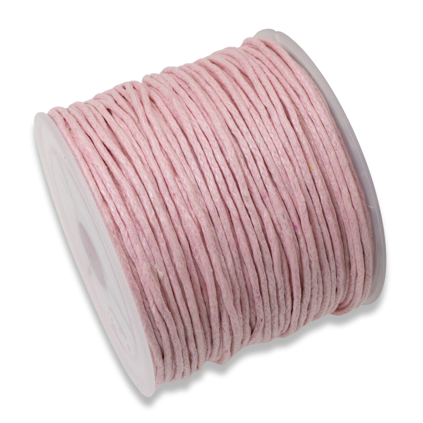 Light Pink 1mm Waxed Cotton Cord - 25 Meters - Jewelry and Craft String