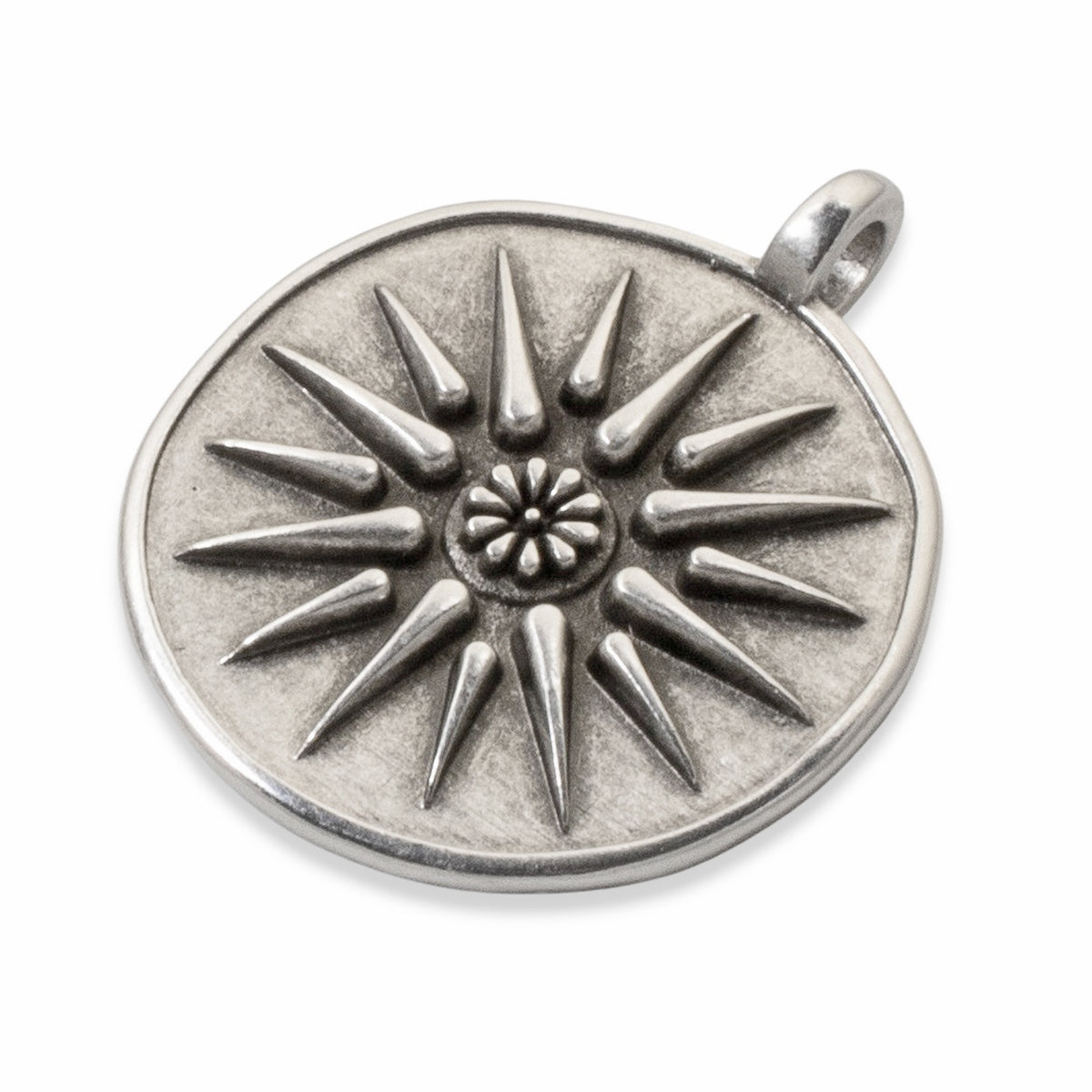 Alexander the Great Pendant, Fine Silver Plated Classic European Design 1Pc