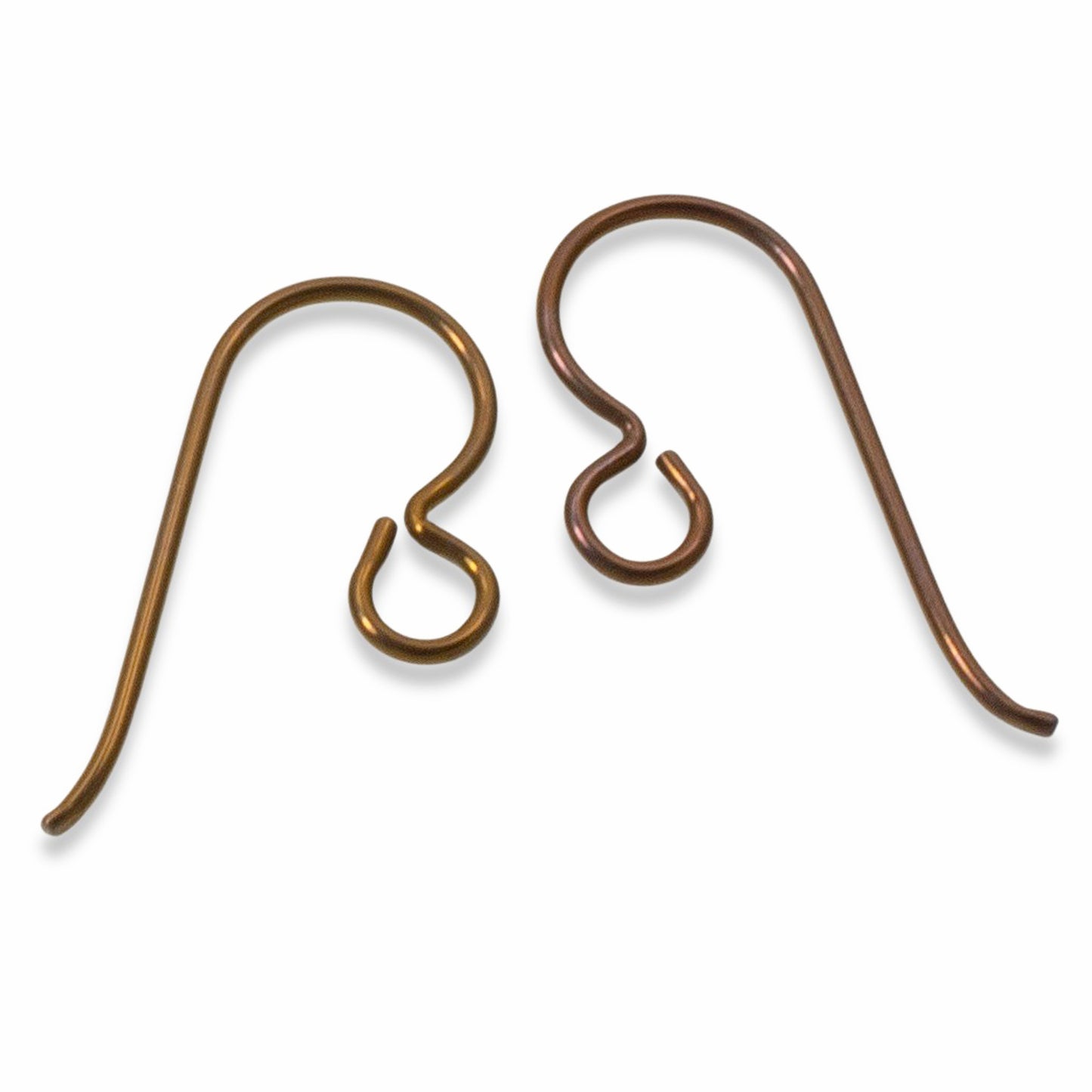 50-Pack Bronze Niobium Ear Wires, Professional Jewelry Supply, Hypoallergenic