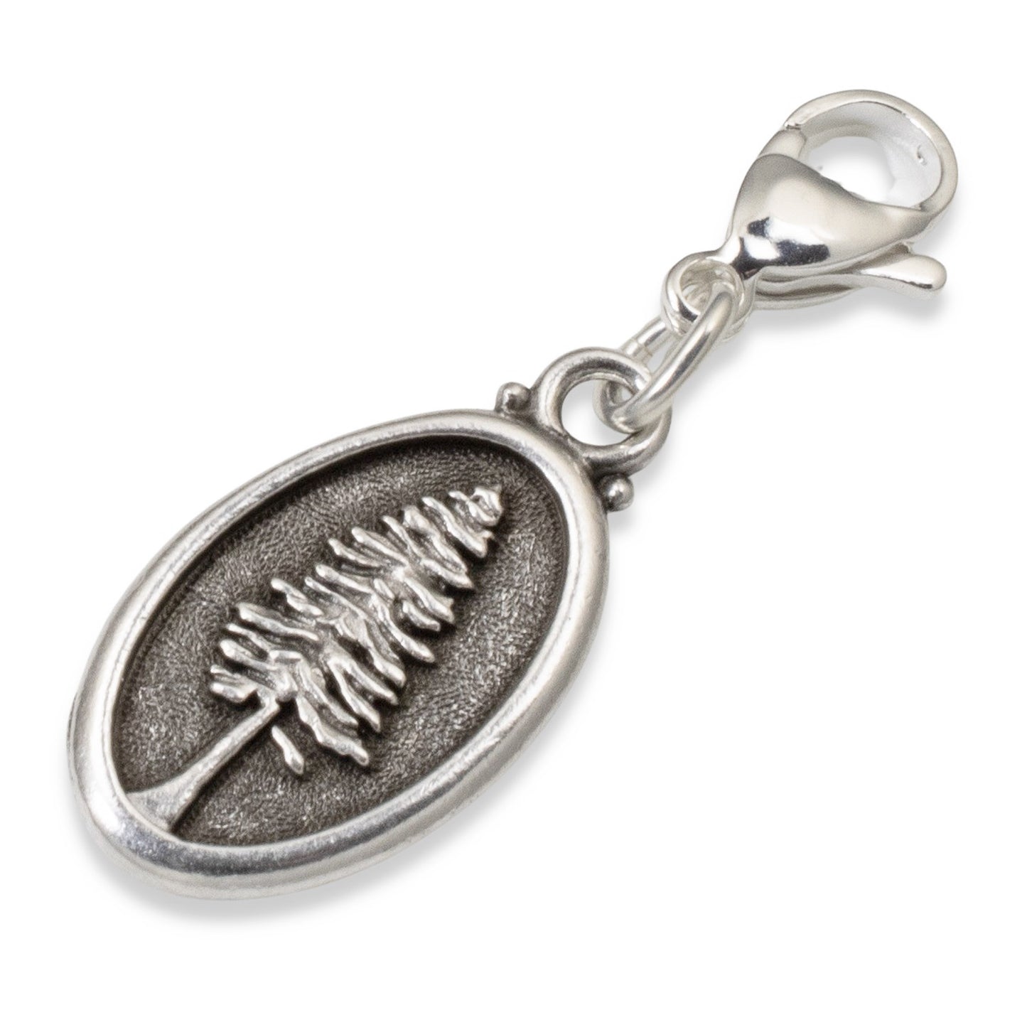 Wanderlust Redwood Tree Clip-On Charm, Adventure Quote, Not All Who Wander Lost, Travel Gift 1.75in