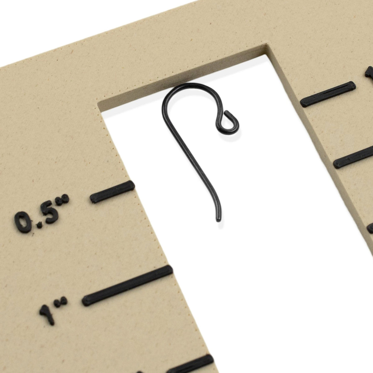 Black Niobium Small Loop Ear Wires 50-Pack: Hypoallergenic Bulk French Hook
