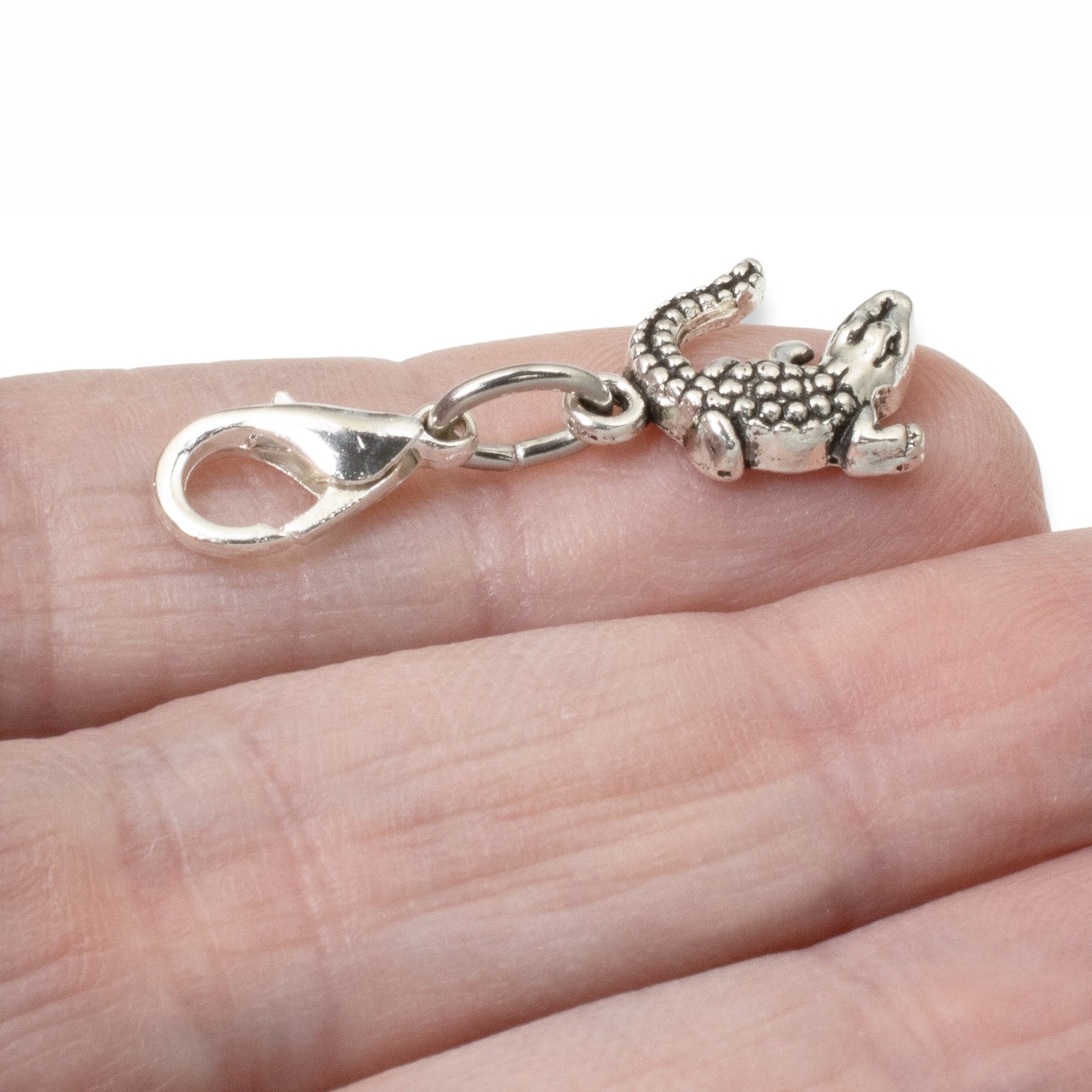 Alligator Clip-on Charm, Florida Swamp Gator Bag and Keychain Accessory, Unique Wildlife Gift
