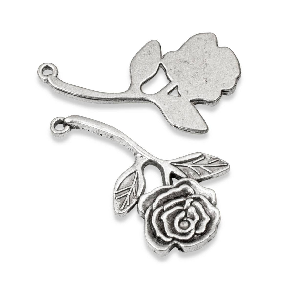 12 Rose Charms for Jewelry Making | Hackberry Creek