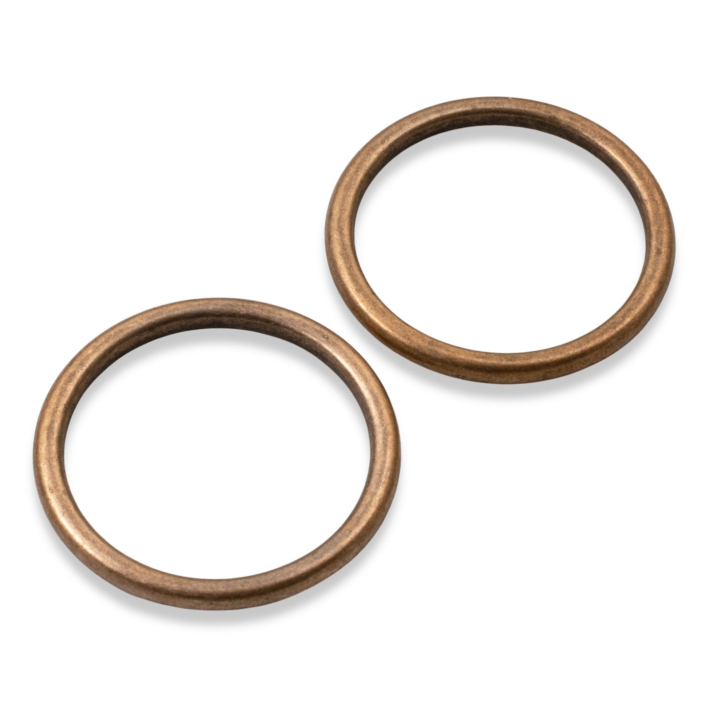 Open Frame Hoop Antique Copper: 25mm Charm Holders 2-Pack Nunn Design USA