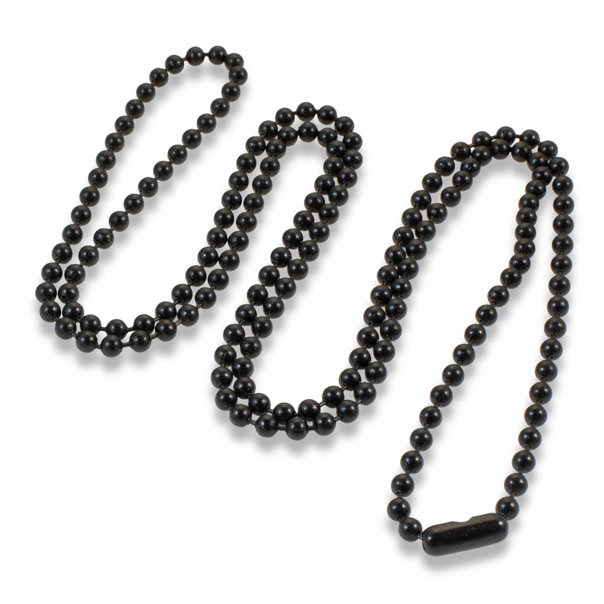 13-foot Ball Chain 2.4 Mm Black Stainless Steel Ball Chain Beads Chain Ball  Dog Necklace, Men's Military Jewelry Making Supplies, Zipper DIY Bracelet