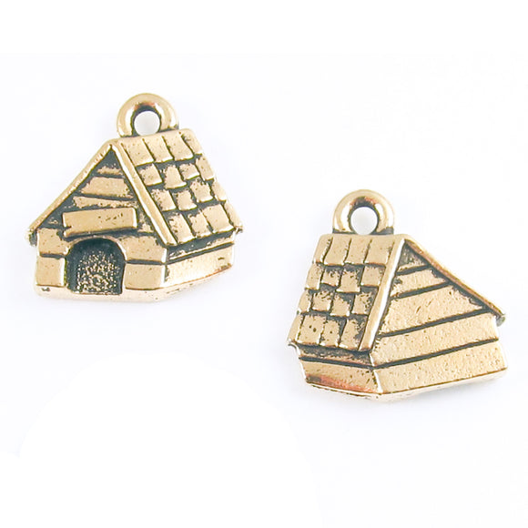 Gold Dog House Charms