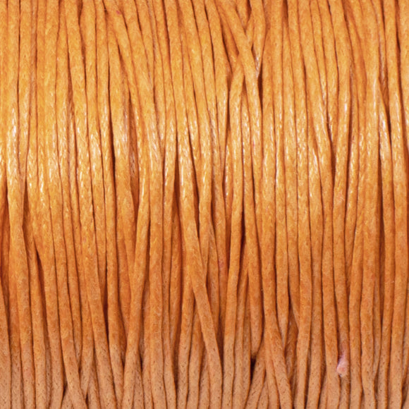 1mm Waxed Cotton Cord - Light Orange -70 Meters, Fall Macramé and Beading String