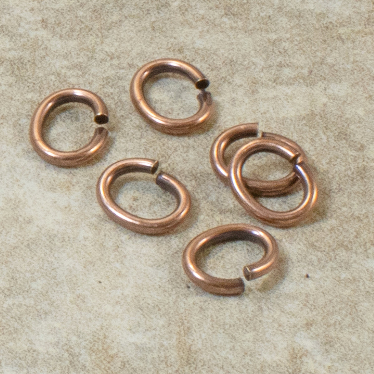 Antique Copper Heavy Duty Large Oval Jump Rings, TierraCast 17 Gauge (50  Pieces)