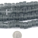 Light Gray Recycled Glass Beads