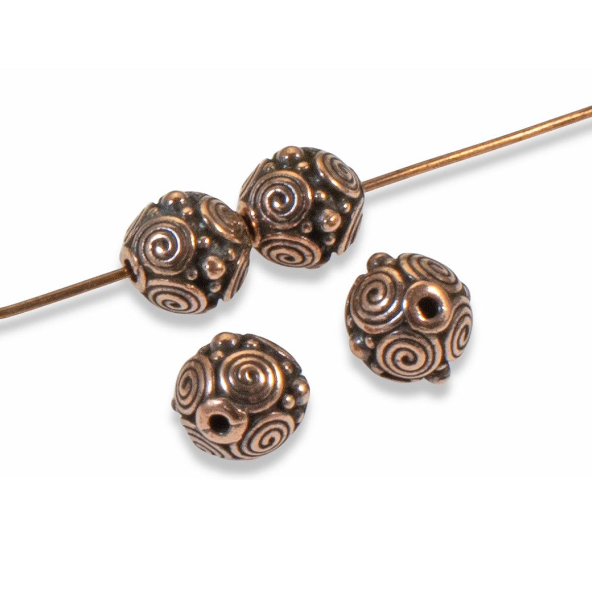 5 Large Copper Spiral Pinch Bail, Tierracast Jewelry Bails for Pendants,  Decorative Pendant Holder for DIY Jewelry Making 