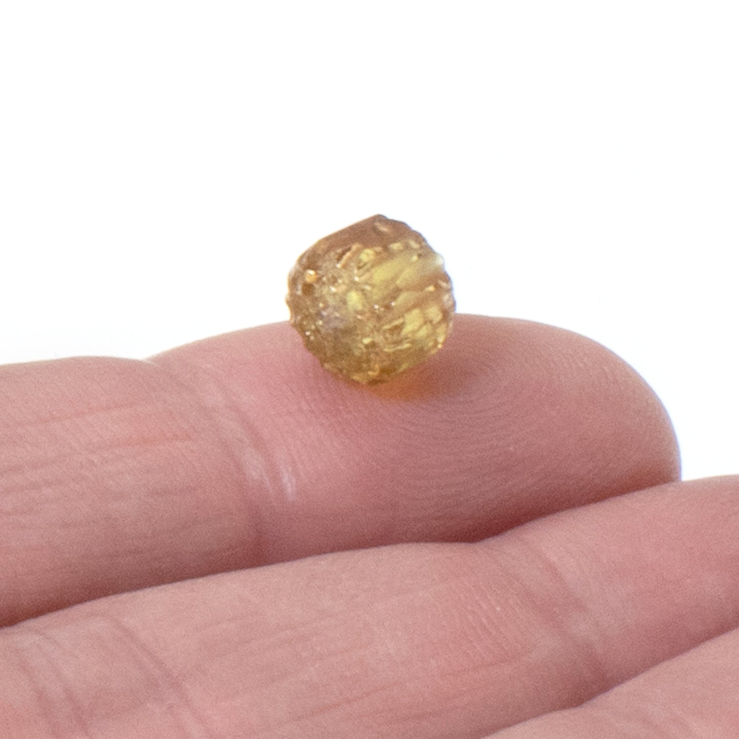 12 Pale Honey Yellow Faceted 8mm Crown Cathedral Beads - Czech Glass - DIY Jewelry