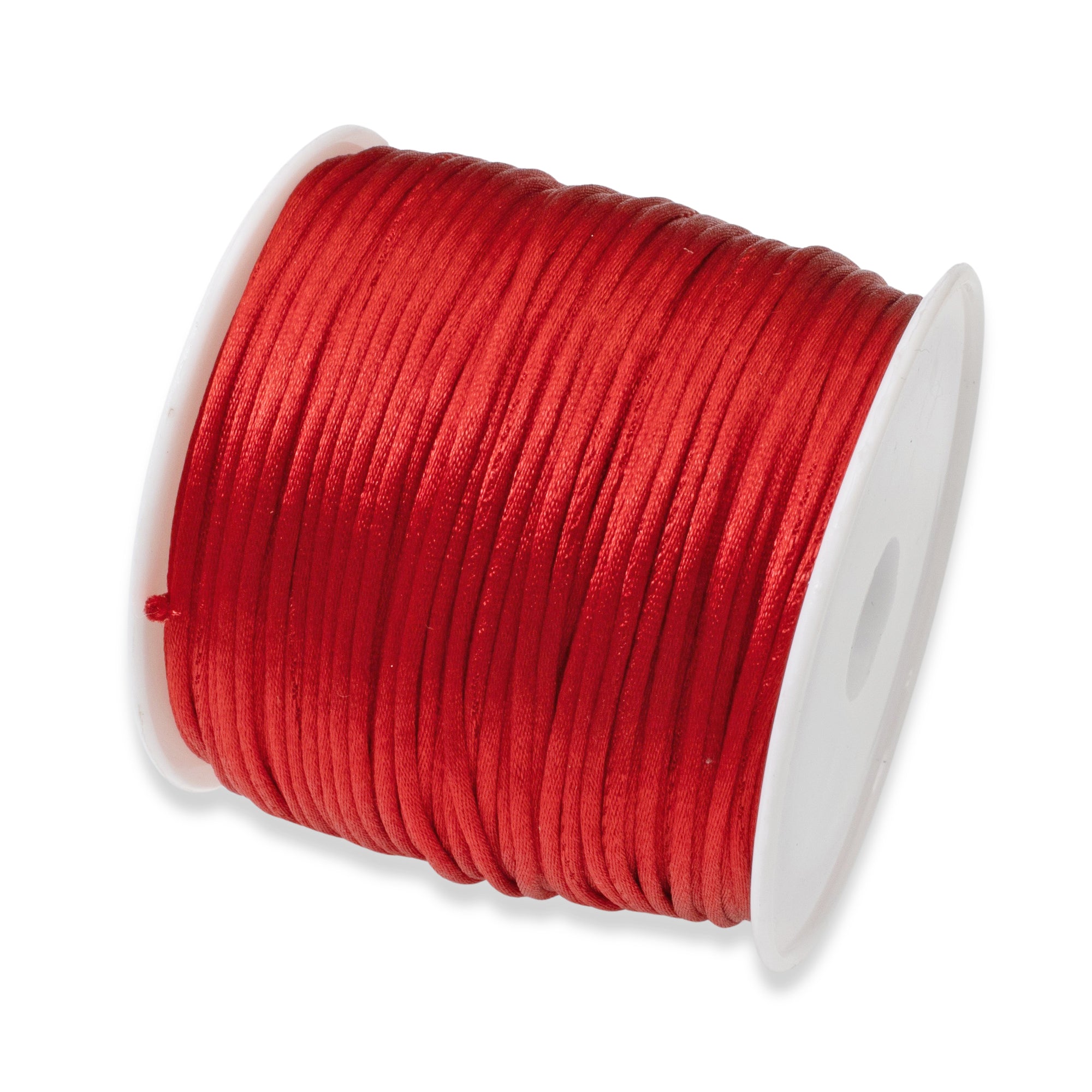 1mm Red Satin Nylon Cord - Christmas Jewelry Cord