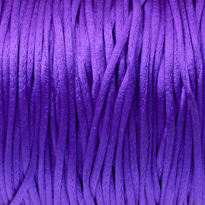 Purple Satin Nylon Cord - 1mm Smooth String - 30 Meter Spool - DIY Jewelry Cord