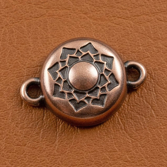 Lotus Magnetic Clasp Copper: Easy Close Floral Jewelry Findings
