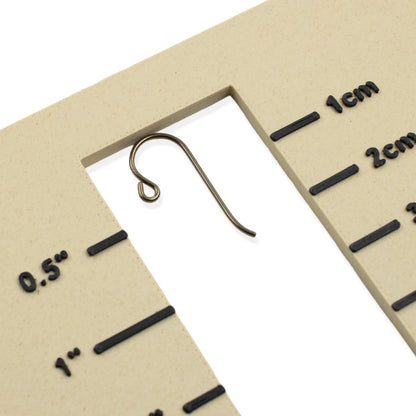 50-Pack Antique Brass Niobium Small Loop Ear Wires: Hypoallergenic French Hook