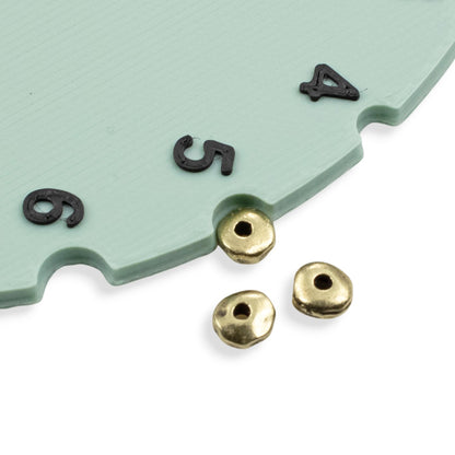 Antique Brass 5mm Nugget Spacer Beads: 25Pcs Organic Shape Pewter Boho Supplies