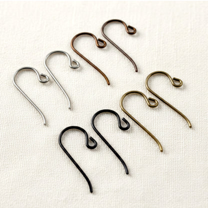 Niobium Small Loop Ear Wires: Earthy Variety Pack, 4 Pairs, 4 Colors