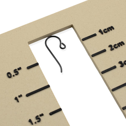 10-Pack Black Niobium Small Loop Ear Wires: Hypoallergenic French Hook 20 Gauge