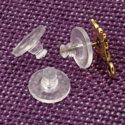Silicone Earring Backs 20-Pack, Comfort Clutch Soft Support for Large Earrings