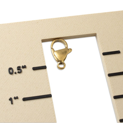 Gold Lobster Claw Clasps: 8x13mm Durable Stainless Steel Jewelry Connector 10Pcs