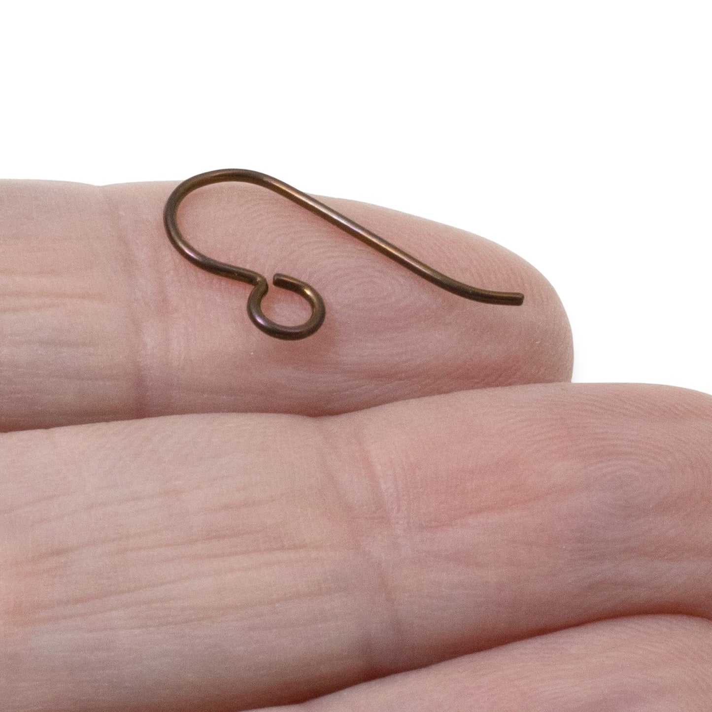 10 Premium Bronze Niobium Ear Wires - Hypoallergenic Earring Hooks - USA Made