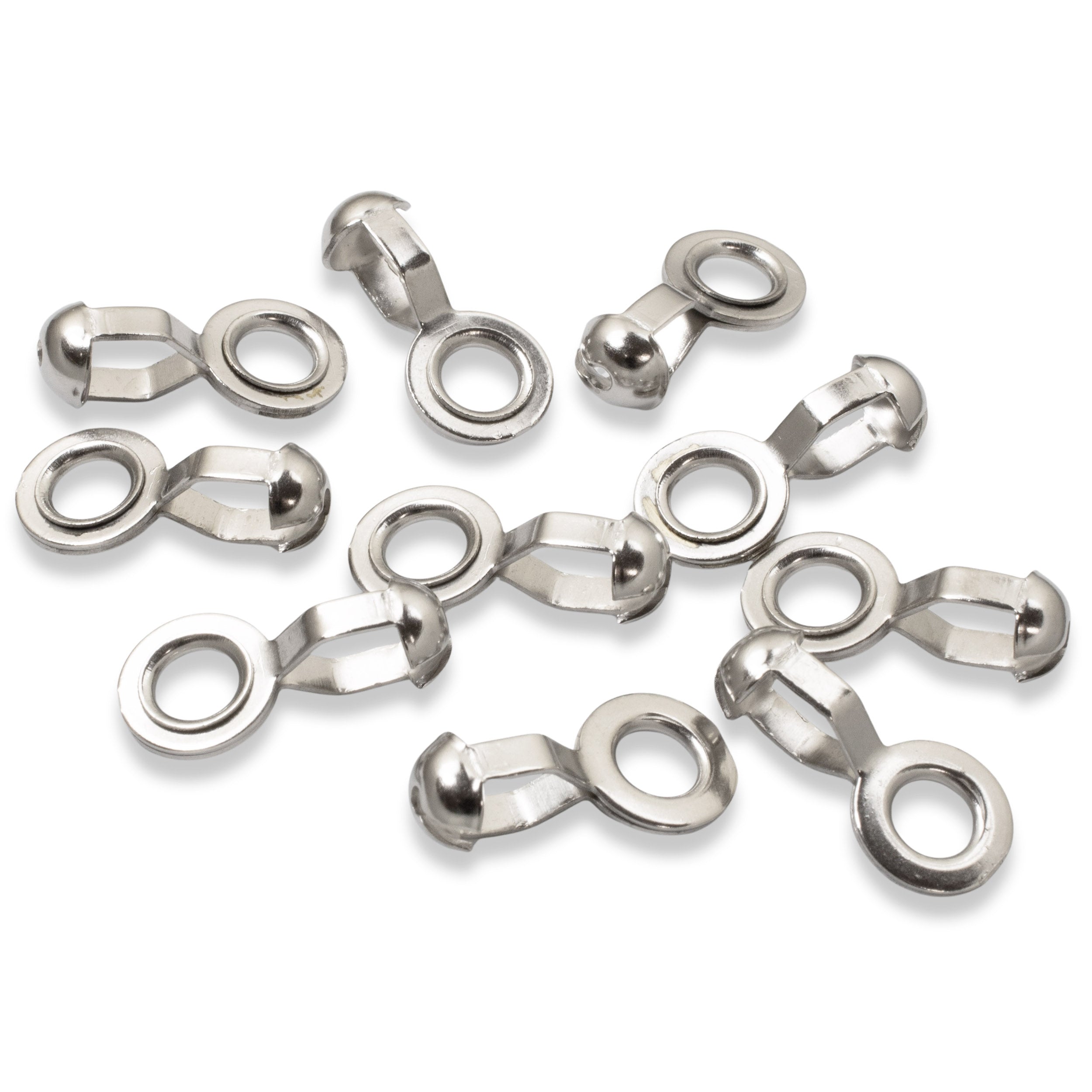 Chain Loop Adapter Nickel Plated Brass #10 Ball Chain Loop Connectors for DIY Projects
