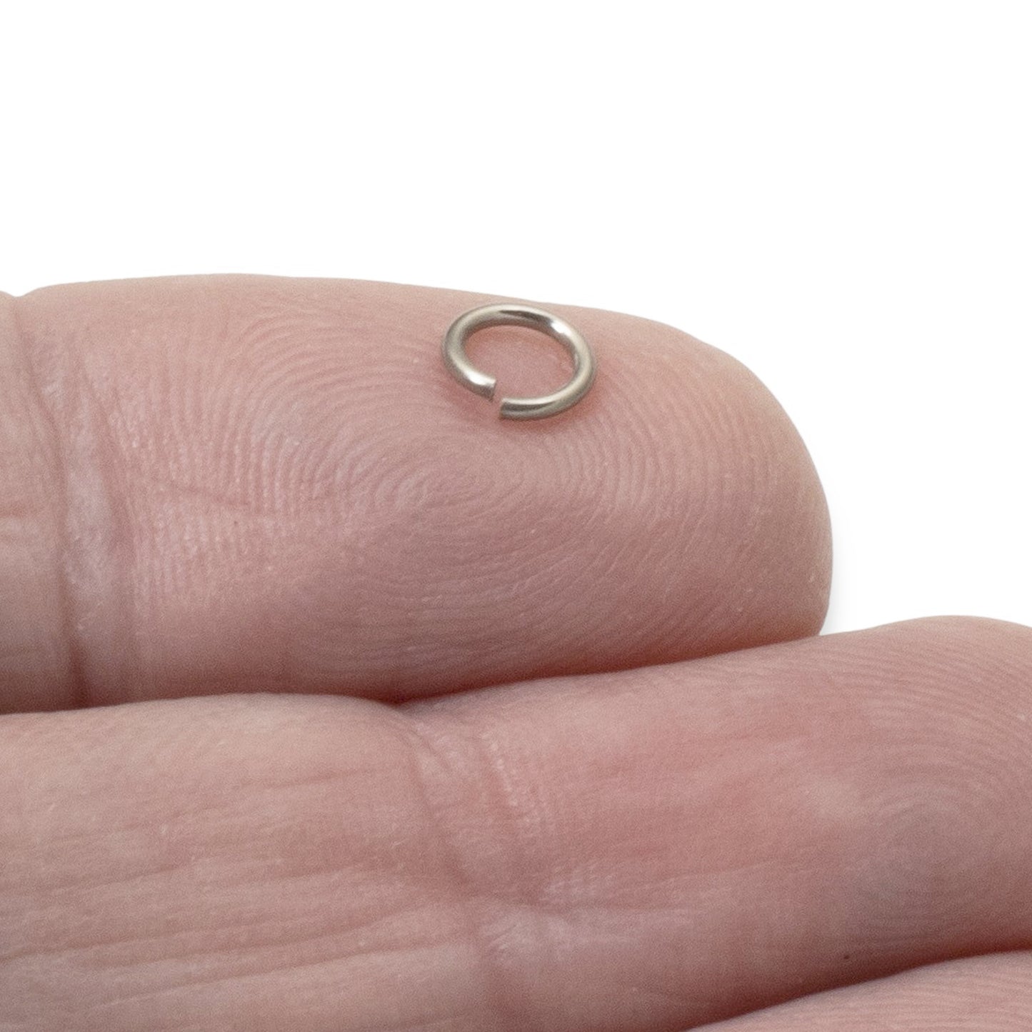 Gray Niobium Jump Rings 5mm, 20G Hypoallergenic Jewelry Making, 20-Pack USA Made