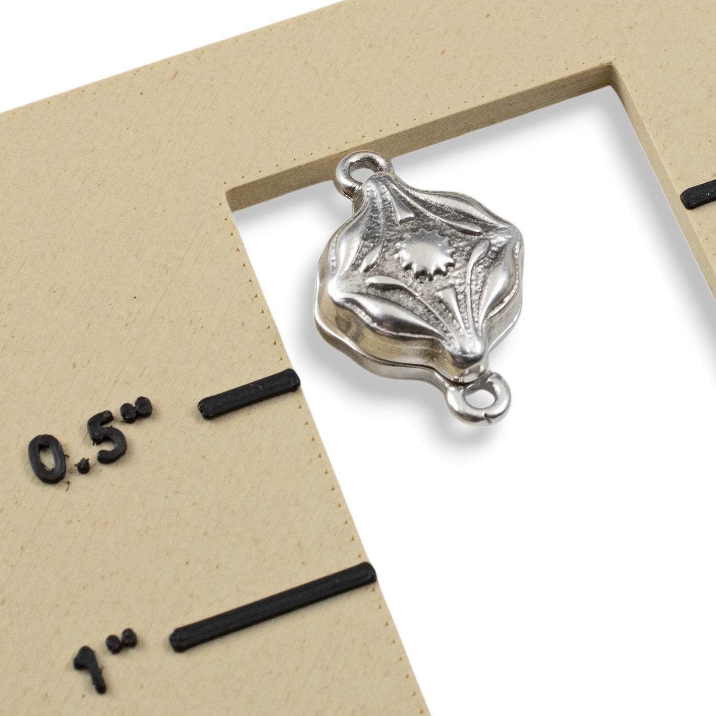 Ornate Magnetic Clasp Silver: Easy Close Art Deco Style Jewelry Findings