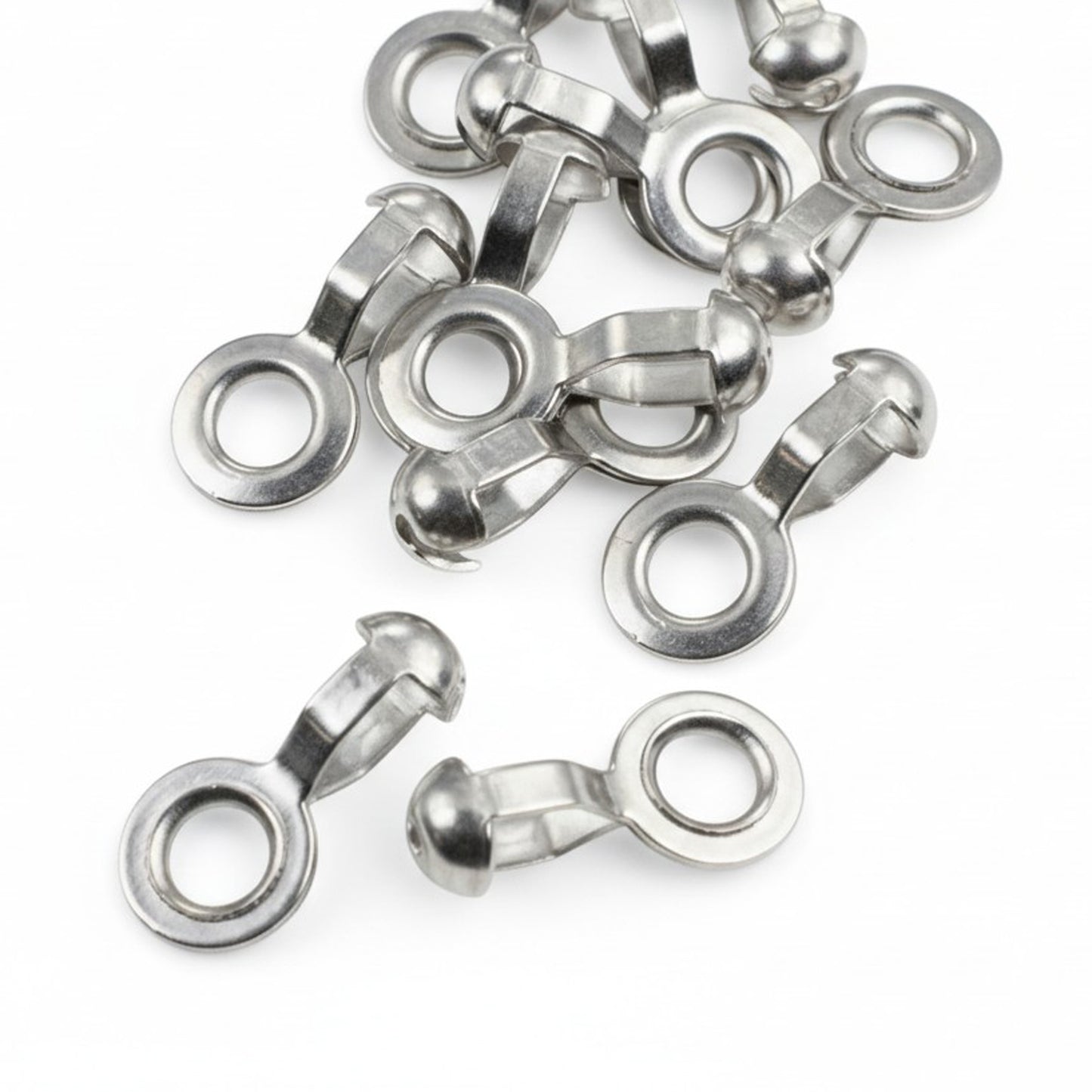 10 Heavy Duty Stainless Steel Loop Connectors for #10 Ball Chain