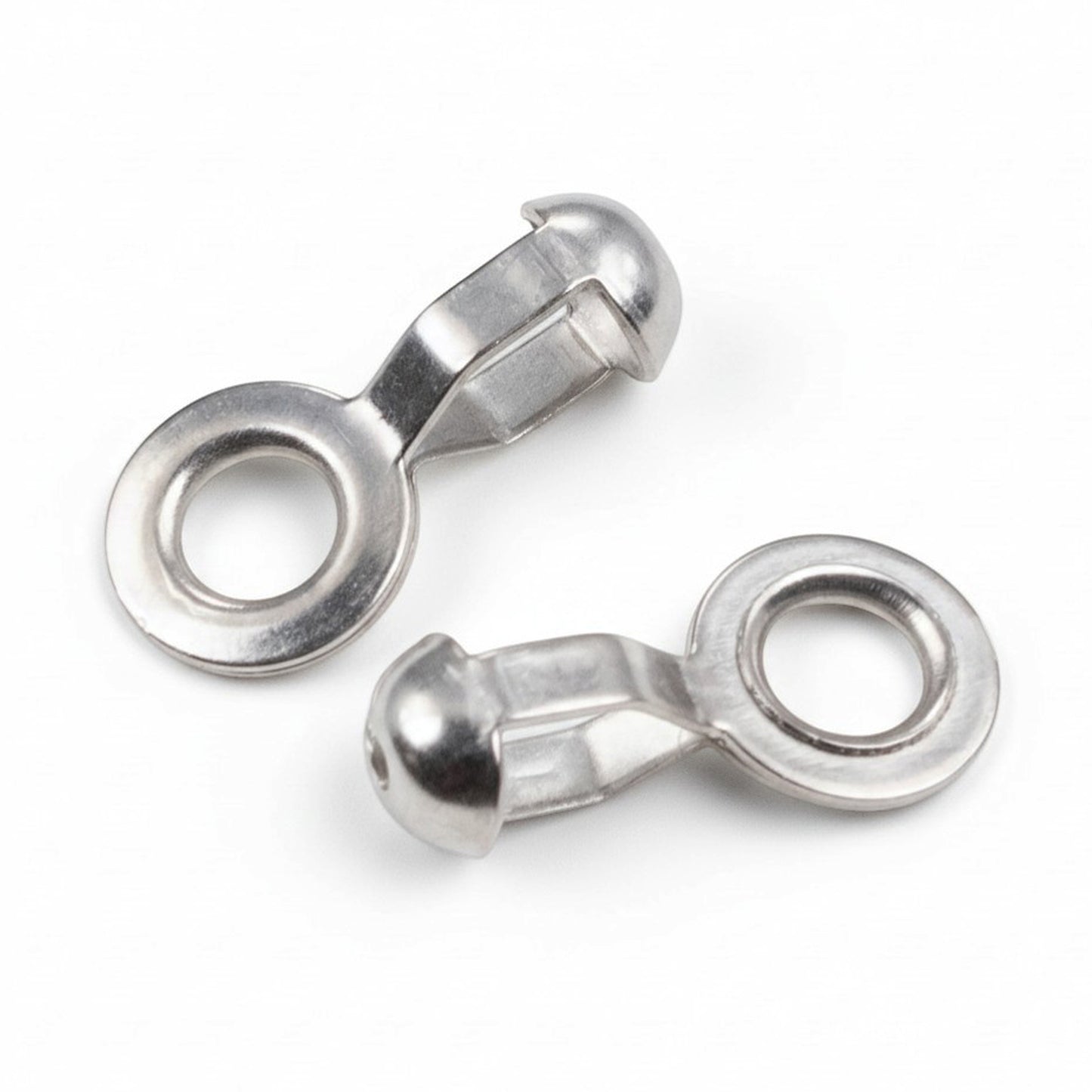 25 Stainless Steel Loop Connectors for #10 Ball Chain - Heavy Duty and Durable "A" Couplings