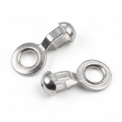 25 Stainless Steel Loop Connectors for #10 Ball Chain - Heavy Duty and Durable "A" Couplings