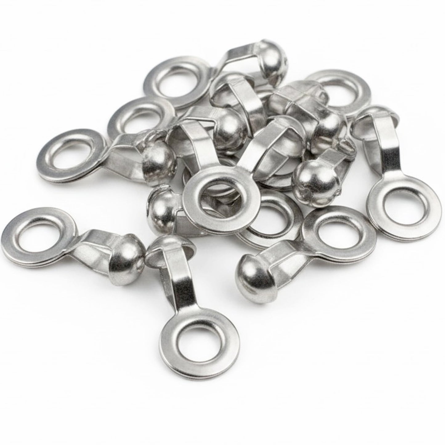 25 Stainless Steel Loop Connectors for #10 Ball Chain - Heavy Duty and Durable "A" Couplings