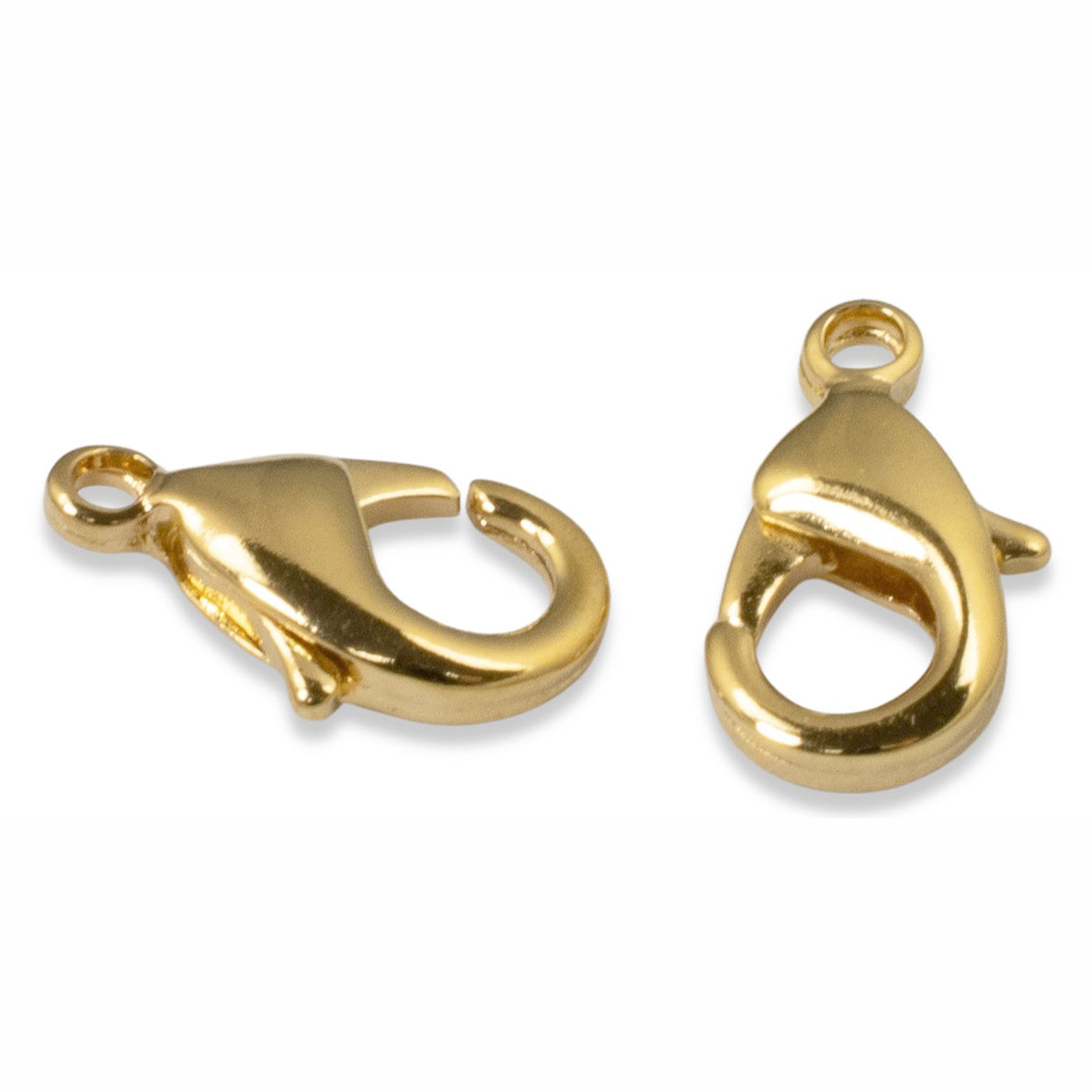 2/Pkg 14K Plated Lobster Claw Clasps - Secure & Stylish Closures - DIY Jewelry