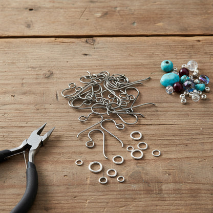 Titanium Ear Wires 50-Pack, Hypoallergenic Earring Hooks USA Made Sensitive Ears