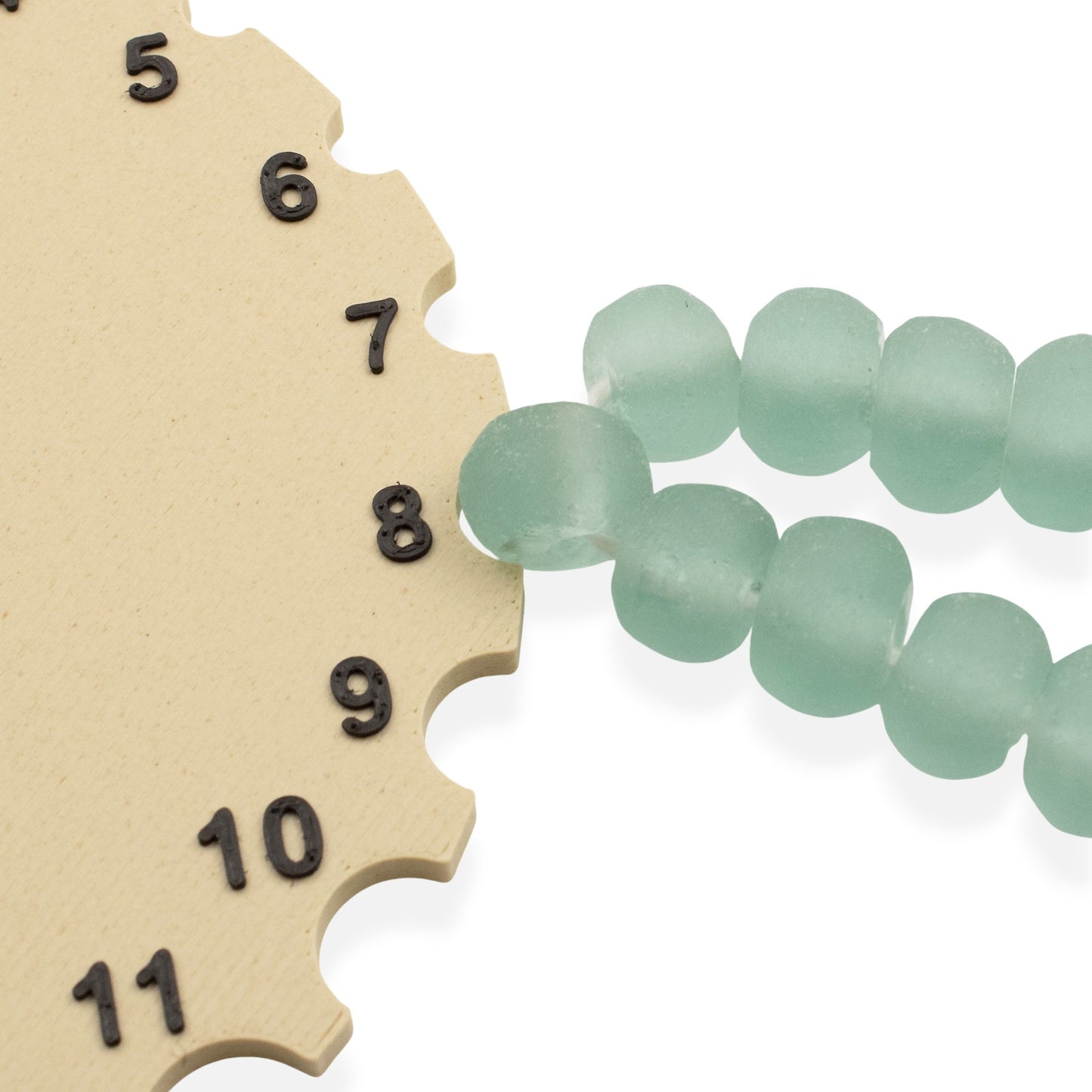 Light Green Recycled Glass Beads, Sea Glass Style Round Rustic, Indonesian Eco Friendly, 8mm Round Beads, 50/Pcs