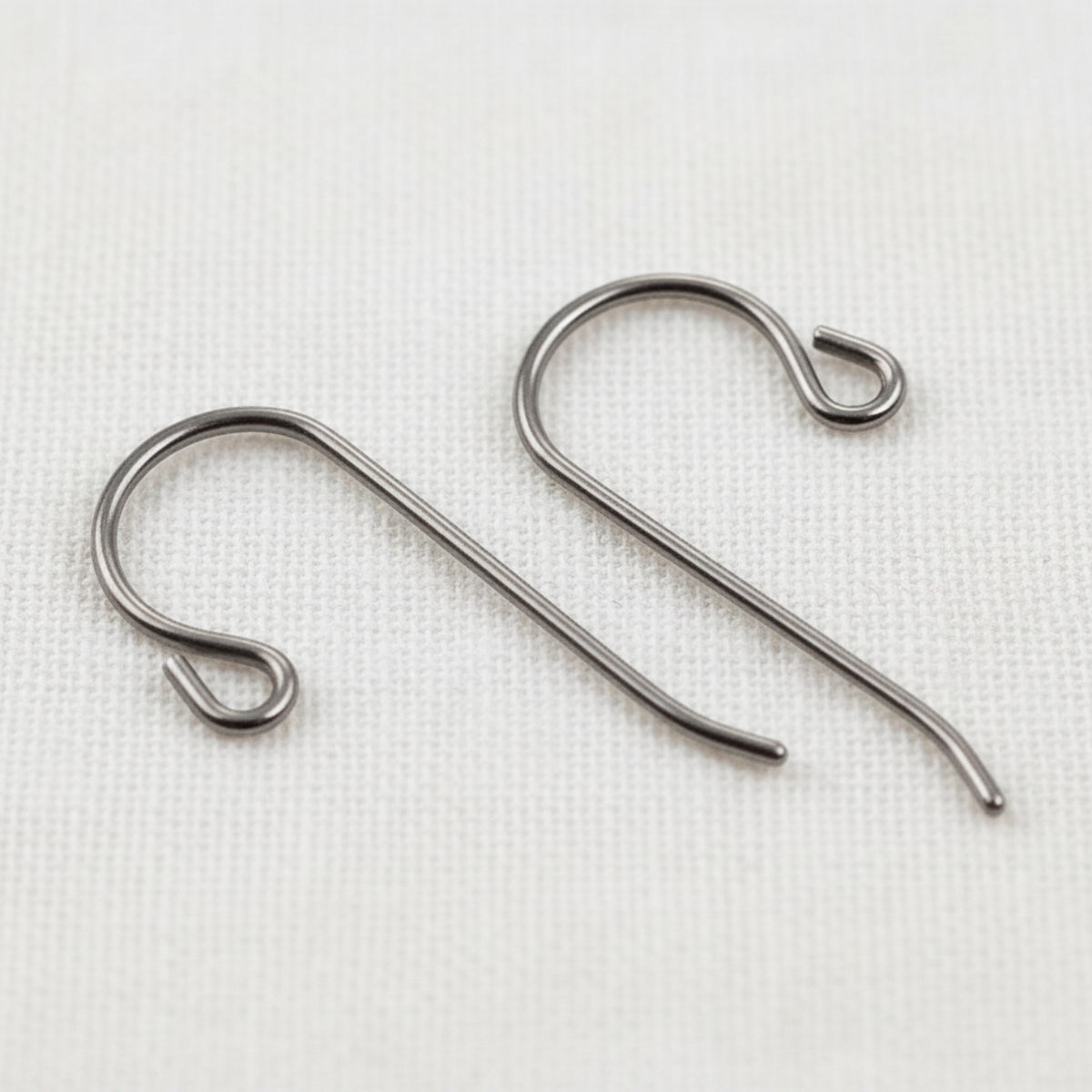 Titanium Small Loop Ear Wires 50-Pack, Hypoallergenic Earring Hooks USA Made