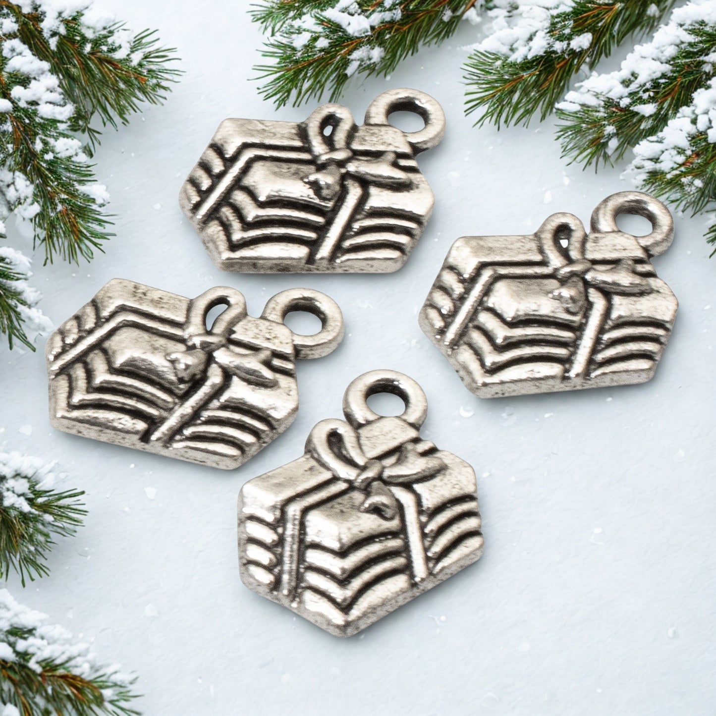 Silver Gift Present Charms: Birthday Christmas Celebration 20Pc Pack Value
