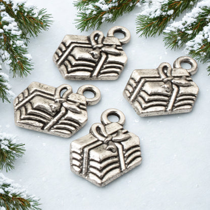 Silver Gift Present Charms: Birthday Christmas Celebration 20Pc Pack Value