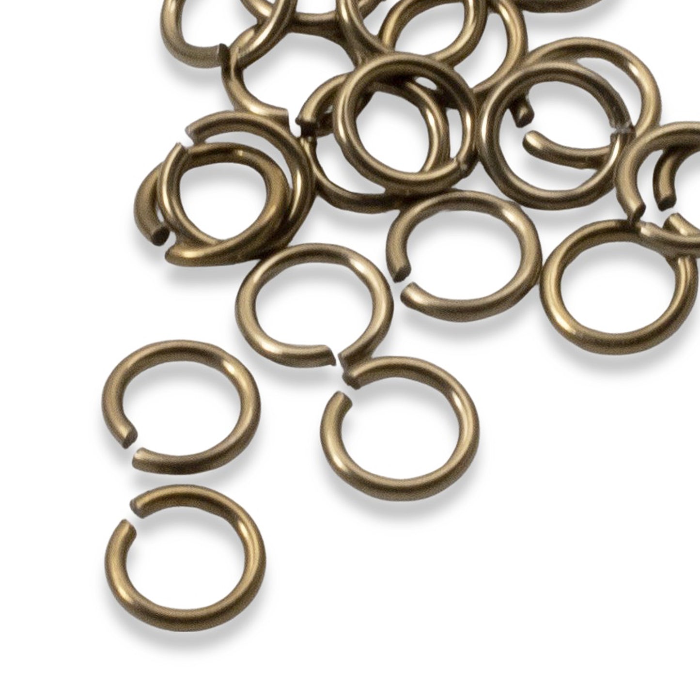 Antique Brass Niobium Jump Rings 5mm, Hypoallergenic Jewelry Making, 20-Pack