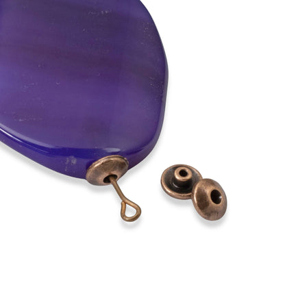 Copper BeadAligners 50-Pack: Classic Stabilizers for Lampwork Large Hole Beads