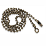 Make Your Own Ceiling Fan Pull Set, Antique Brown Ball Chain & Connectors