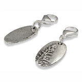 Silver Redwood Tree Clip-on Charm - Nature-Inspired Accessory for Bag or Jewelry